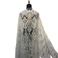 Top Quality Sequins Mesh 3D Embroidery Tulle Lace Fabrics Heavily Beaded Lace Fabric for African Wedding Dresses