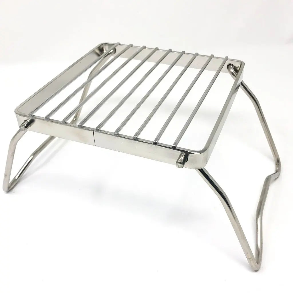 Hiking Camping Stainless Steel BBQ Campfire Folding Grill for Picnic Outdoor