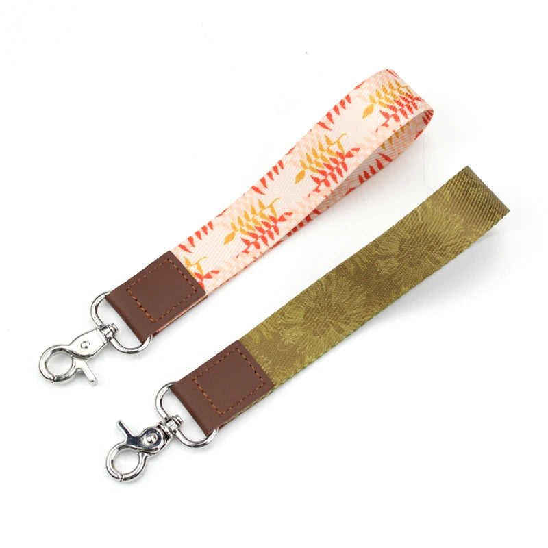 Custom Wrist Strap Wholesale Lanyard Safe Other Leather Custom Keychain Keys Lanyard
