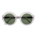 Fashion Round Shade Sun Glasses Women Transparent Clear Sunglasses Acetate