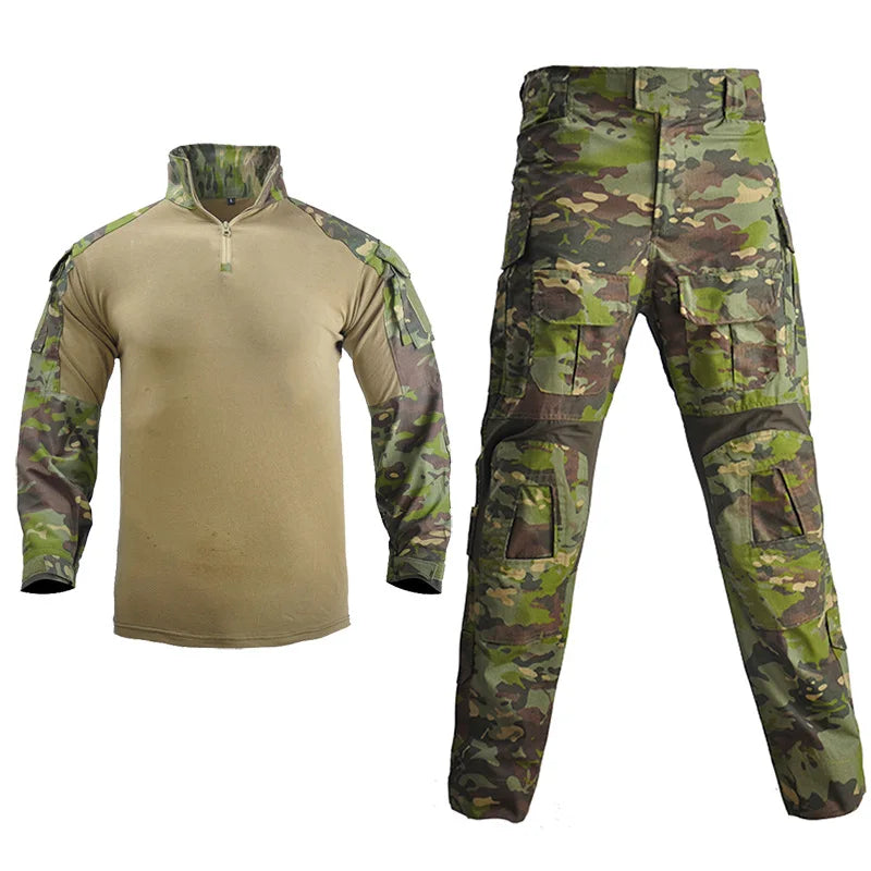 Sturdyarmor ODM/OEM G3 Camo Olive Green Security Guard Mens Water Proof Jungle  Tactical Uniforms Frog