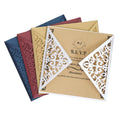Square Laser Cut Marriage Invitation Card and Customized Laser Cut Greeting Cards MegaBDM