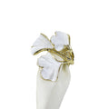 Metal Leaf Napkin Ring for Wedding Eco-Friendly European Flower Style