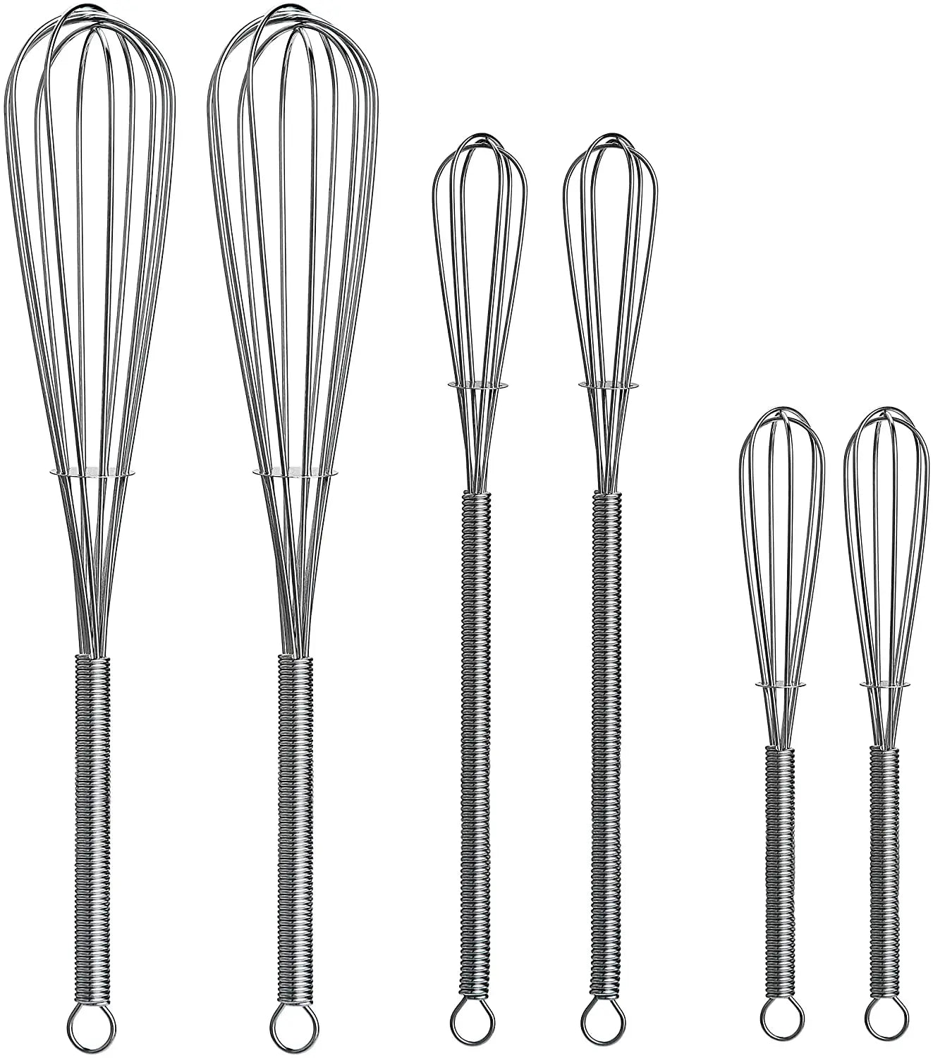 3-12 Inch Color Manual Semiautomatic Plastic PP Egg Beater Whisk Kitchen Tool