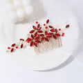 Wholesale Colorful Crystal Hair Comb Fashionable Crystal Bridal Insert Comb