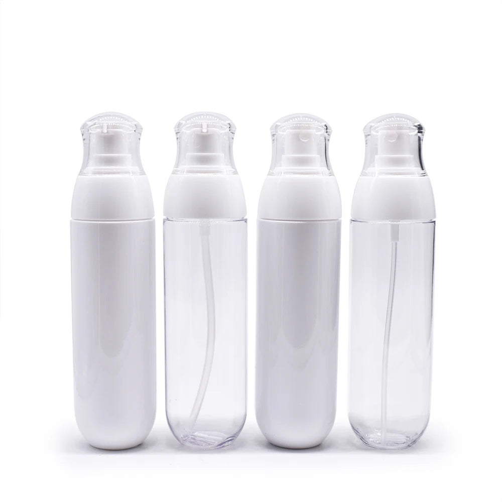 Hot Sale PETG Spray Bottle White Transparent Plastic Lotion Bottle for Cosmetic Package