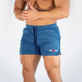 Wholesale Men Running Gym Sport Training Jogging Fitness Mesh Shorts Summer  Solid Color Quick Dry Polyester Breathable Pants