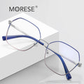 MORESE 3090 Metal Optical Glasses Frames Fashion Anti-blue Light Glasses Women
