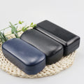 Premium Genuine Leather Portable Pu Hard Eyeglass Case Metal Handmade Eye Glasses Case Custom Logo Eyeglass