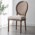 GSD Outdoors Bistro Chairs Patio French Country Farmhouse Wood Round Back Dining Chair for Dining and Living Room Premium Chair