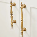 Antique Brass Turret Copper Pulls Luxury Antique Bronze Furniture Handles for Kitchen Cabinets Dressers Wardrobe Door Drawer