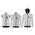 WOSAWE Men High Visibility Jacket Motorcycle Riding Reflective Jacket Windproof Cycling Jacket Windbreaker Vest