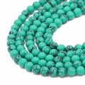 Wholesale Factory Green Turquoise Beads 6MM 8MM 10mm Round Stone Beads for Jewelry Making