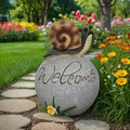 Garden Snail Resin Statue Outdoor Garden Decor Courtyard & Flower Bed Decoration Unique Art Piece Brings Good Luck