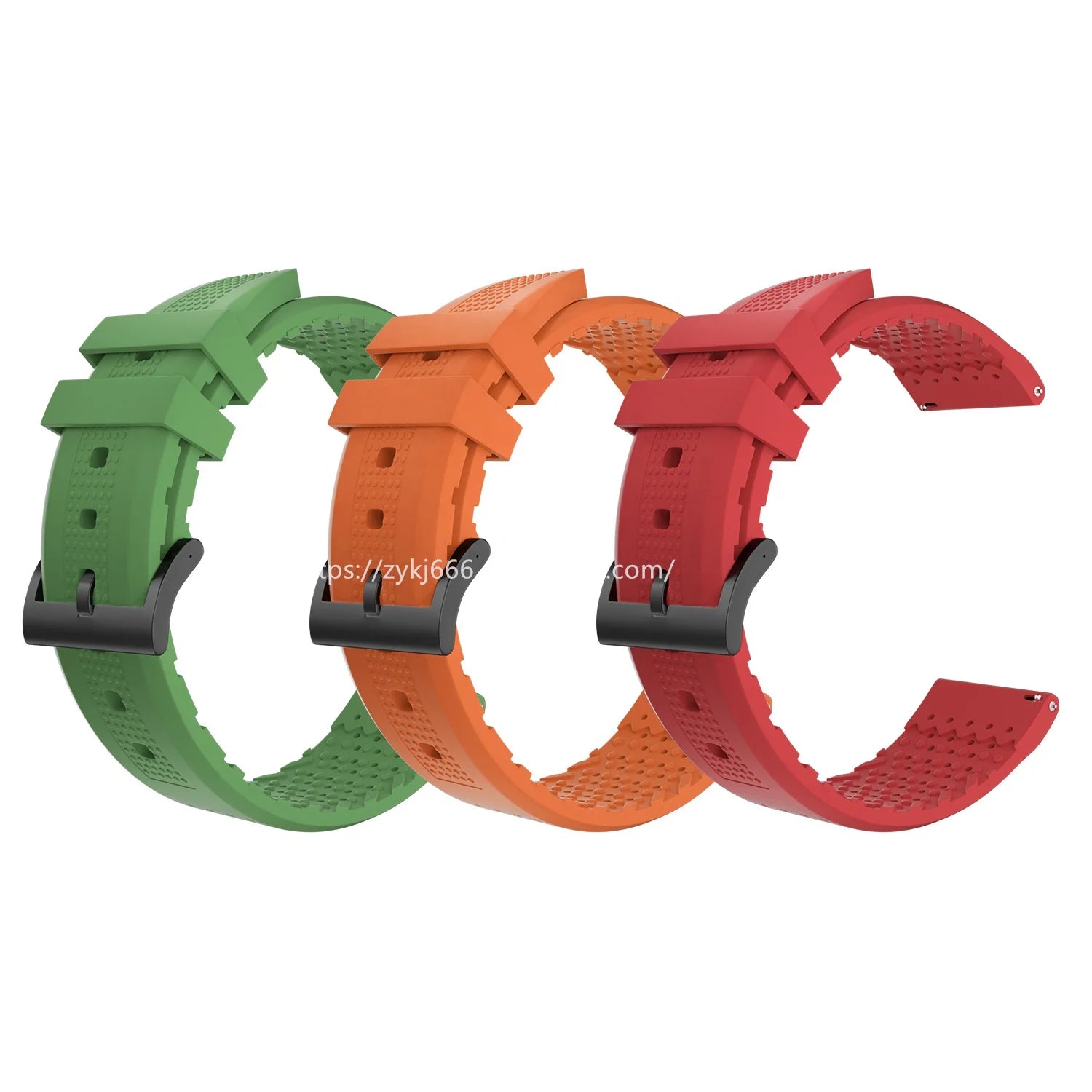 Colourful Women Men Replacement Bracelet Multi Colors Sports Breathable Silicone Strap for Smart Watch Accessories