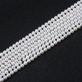 Loose Round 6-7mm White Freshwater Pearl Beads Strand