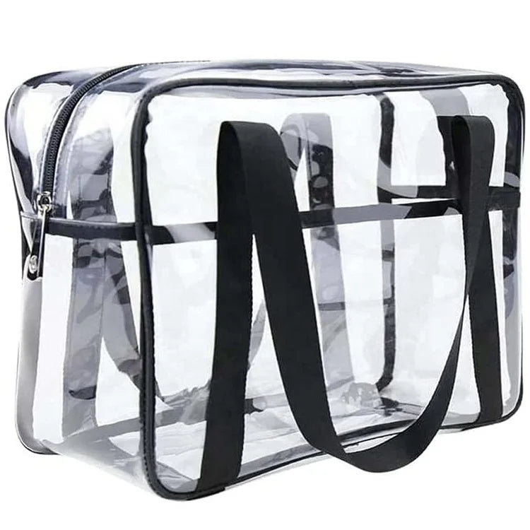 Travel Makeup Handbag Large Beach Toiletry Organizer Transparent Waterproof Tote PVC Cosmetic Bag