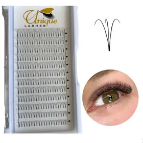Premade Lashes 3D/5D/6D/7D/8D/10D/12D/14D Russian Volume Fan Eyelash Extension Wide Base