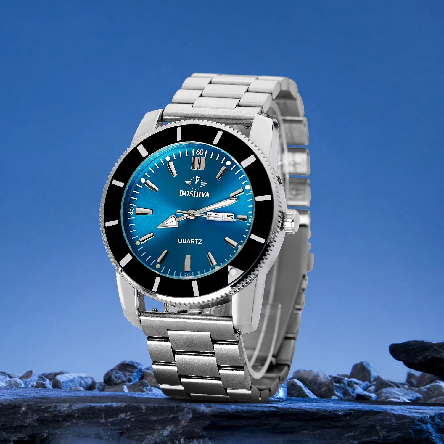 Custom Wrist Watches Men Wrist Luxuryquartz Watches for Mendesigner Watches Set with CE&FCC