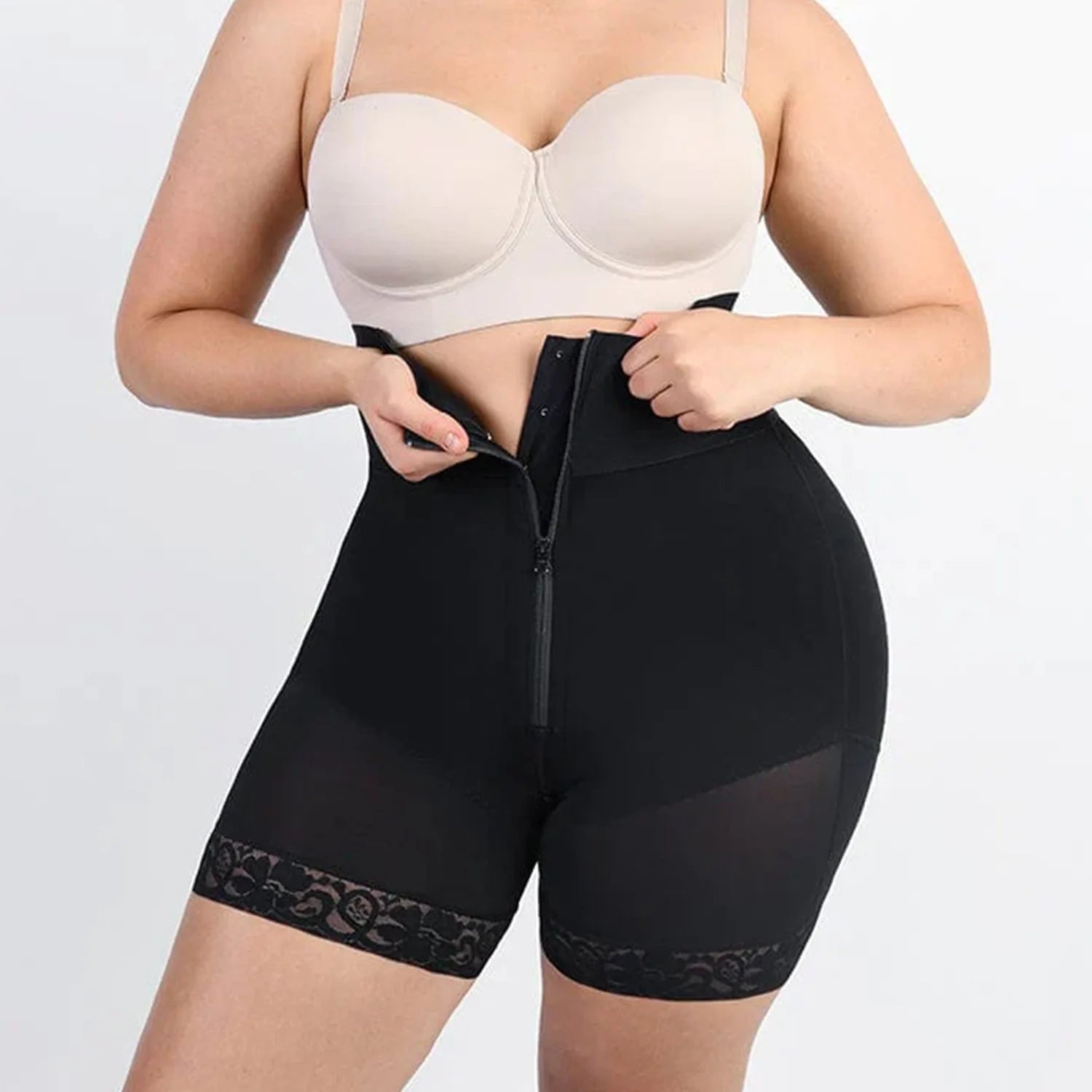 Private Label Shapewear Bbl Faja Butt Lifter High Compression Girdle Fajas Colombianas Shorts Post Surgery Garment