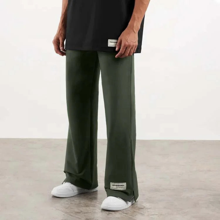Streetwear Custom Oversized Baggy Western Style Casual Long Pants Manufacturer Heavyweight Straight Leg Sweatpants for Men
