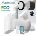 Wall Mounted Energy Saving Heat Recovery Ventilator with WiFi Control Enthalpy Heat Exchanger 97% Efficiency for Single Room Use