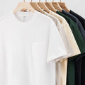 Sell Well Pocket 230g Combed Cotton Short-sleeved T-shirt Men's Summer Heavy Cotton Solid Color Round Neck T-shirt Loose Top