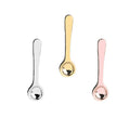 Retro Creative Rose Gold Silver Alloy Enamel Coffee Spoon Chef Jewelry Restaurant Waiter Lapel Pin Badge Hat Shirt Bag Gifts