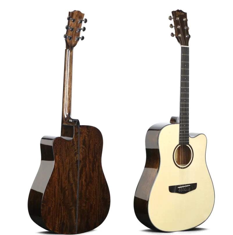 Engelman Spruce Acoustic Guitar Deviser New Model Guitar Factory for Wholesale