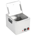 Commercial 8 Liter Stainless Steel Sausage Warmer with Hinge Cover 30-85C Temperature Control & Warming Station