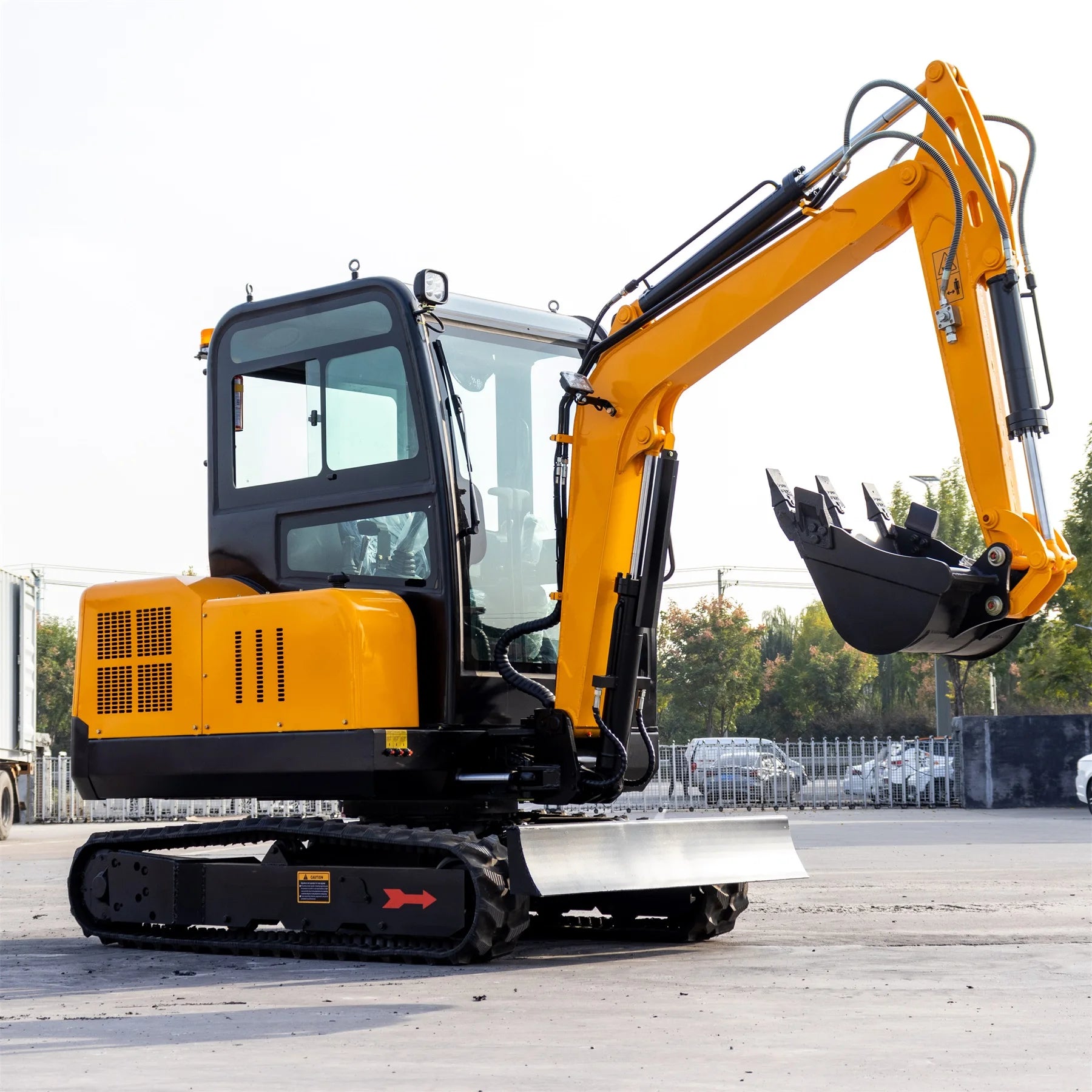 3ton Mini Excavator Hydraulic Micro Digger Hammer Mini Excavator with Enclosed Cabin