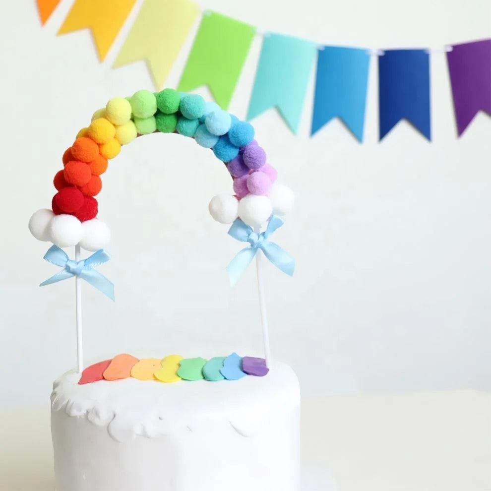 Birthday Party Cake Decoration Creative Arches Rainbow Cake Toppers