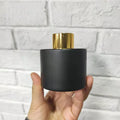 Home Office Fragrance Empty Round Reed Aroma Diffuser Black Glass Bottle