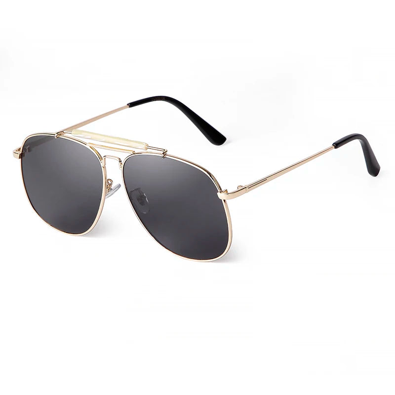 STY93319 New Retro Personality Sunglasses Women Pilot Brand Design Glasses Men Premium Metal Driving UV400 Shades