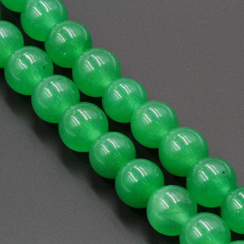 Loose Stone Beads Synthetic Green Aventurine for DIY Jewelry Making MS200