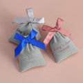 10x12cm Luxury Grey Velvet Jewelry Pouch for Fashion Earrings Necklaces Packaging Gift Bag with Ribbon Drawstring