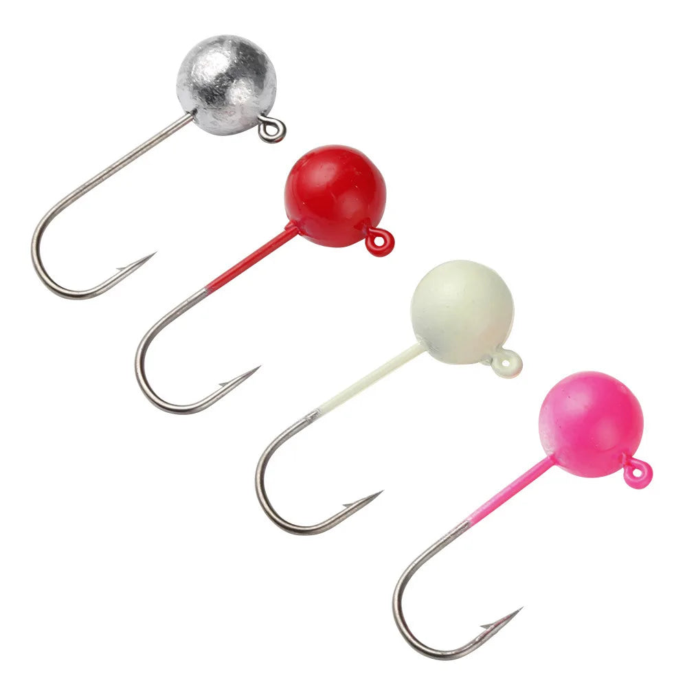 SNEDA Quality Lead Head Fishing Hook Fishing Tackle 1g/1.5g/2g/3g/5g/7g Lead Jigs Heads for Mini Soft Worm