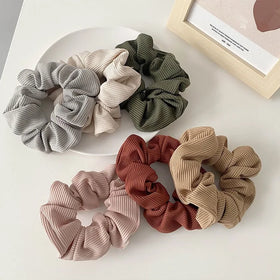 MIO Korea Elegant Hair Band for Girl Solid Colors Elastic Hair Ties Women Ponytail Holder Accessories Daily Decoration Hair Rope