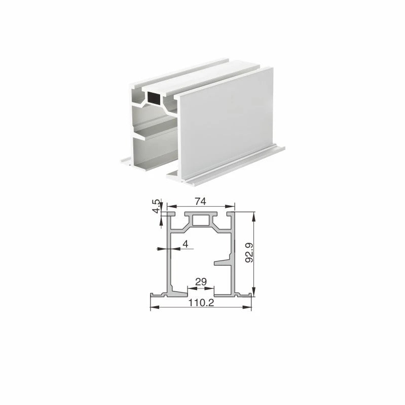 Double Wheel Rail Heavy Duty Modern Apartment Hanging Trolley Black Sliding Track Roller Barn Door Rail