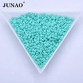 JUNAO Factory 2mm Glass Seed Beads 450g Mini Crystal Beads Earring Jewelry Making Stones for DIY