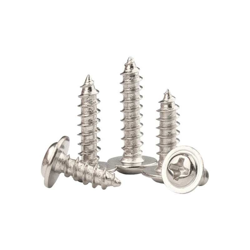 Stainless Steel Carbon OEM ODM Metric Self Tapping Screws for Plastic Phillips Pan Round Head Collar Pad Pointed Tail