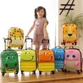 Custom Logo Retro Kids Suitcase Trolley Case Wholesale Carry on Children Scooter Luggage Travel Suitcase for Kid Trolley Luggage
