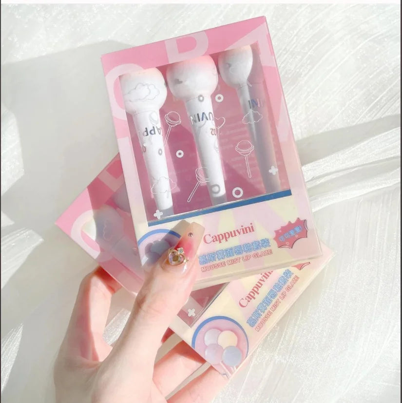Wholesale pink Color Lip Gloss Lollipop Shape Lip Glaze Women's Non-fading Waterproof Liquid Lipstick