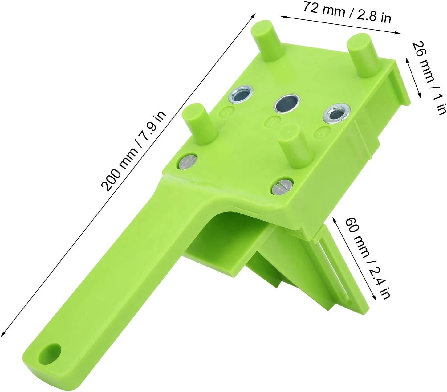 6mm 8mm 10mm Plastic Punch Locator Dowel Jig Wood Dowel Hole Drill Guide Tool with Doweling Hole for Wood Drilling Bits