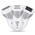 Kemei KM-505 3-in-1 Electric Ladies Shaver Hair Remover & Foot Grinder European Compliant Multi-Function Product