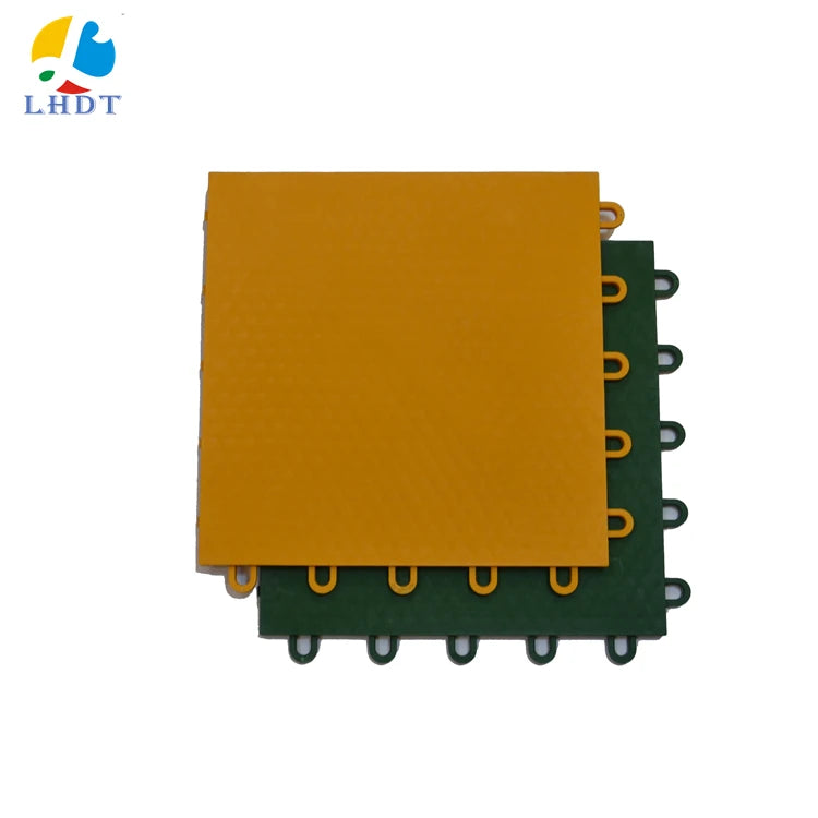 Interlocking Outdoor Floor PP Plastic Suspended Decking Tiles Backyard Green Carpets