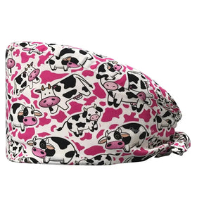 Scrub Cap Adjustable Tie Back Hat One Size Working Head Cover for Women Long Hair for Laboratories Food Processing