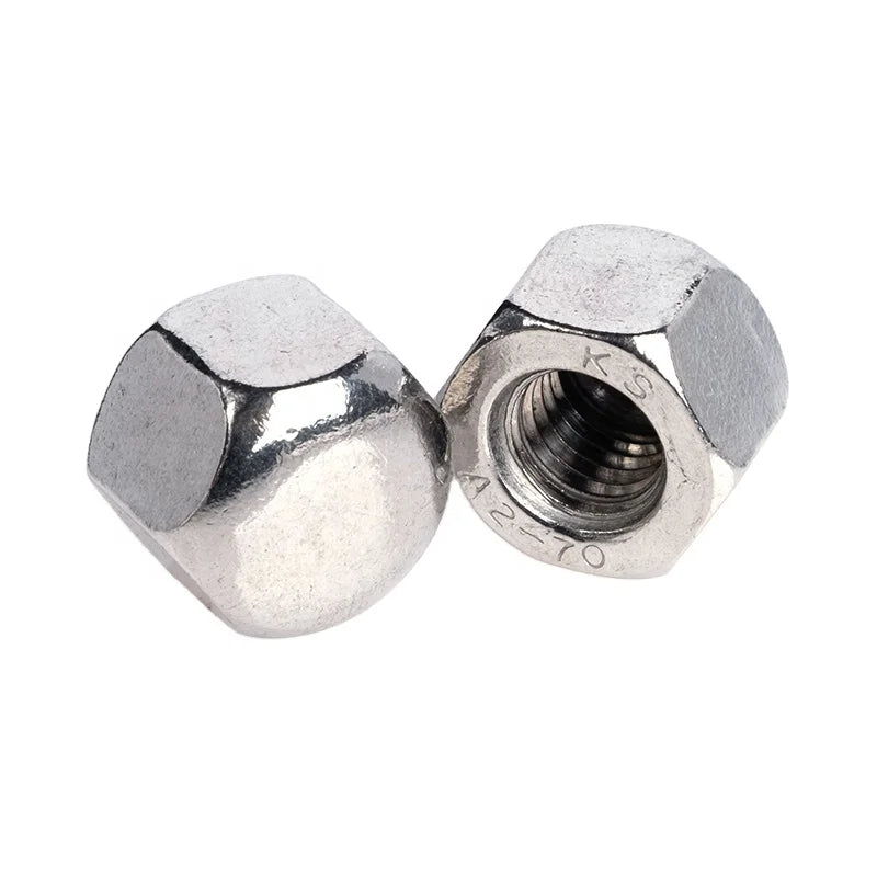 304 Stainless Steel Decorative Screw Nut Short Hexagon Blind Hole Cap Nut M5 M6 M8 M10 M12 Sizes