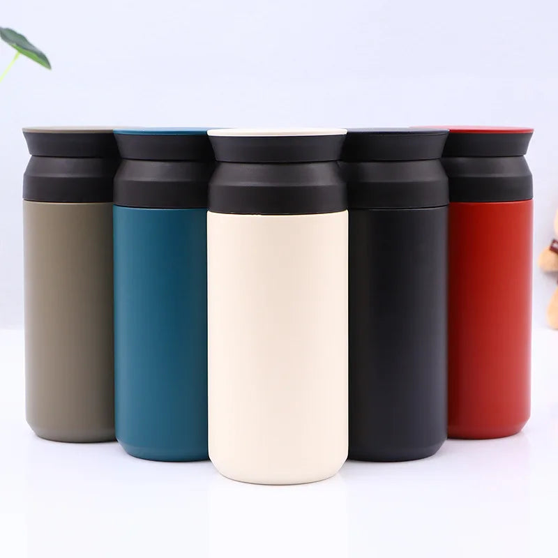 Japan Style Stainless Steel Thermoses Flask 350ML MiNi Coffee Bottle Student Flask Bottle Double Wall Flask Cup