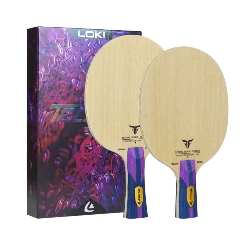 Loki 7 Layers Ping Pong Telson Carbon Blade Fast Break Quality Table Tennis Blade for Professional Competition